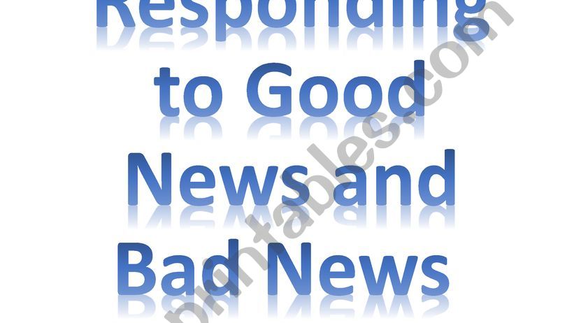 Good News and Bad News powerpoint