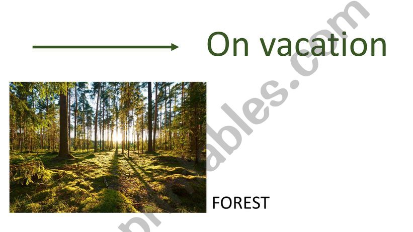 On vacation powerpoint