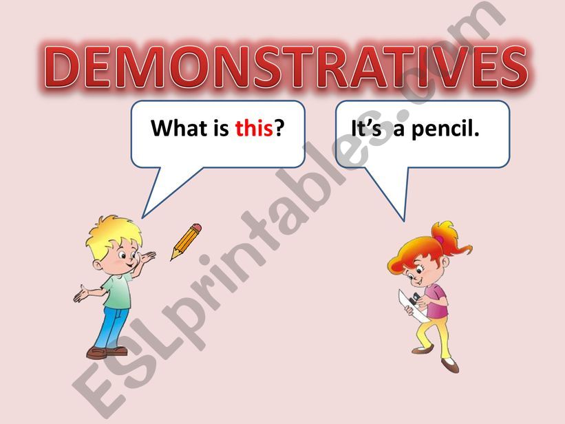 Demonstratives powerpoint