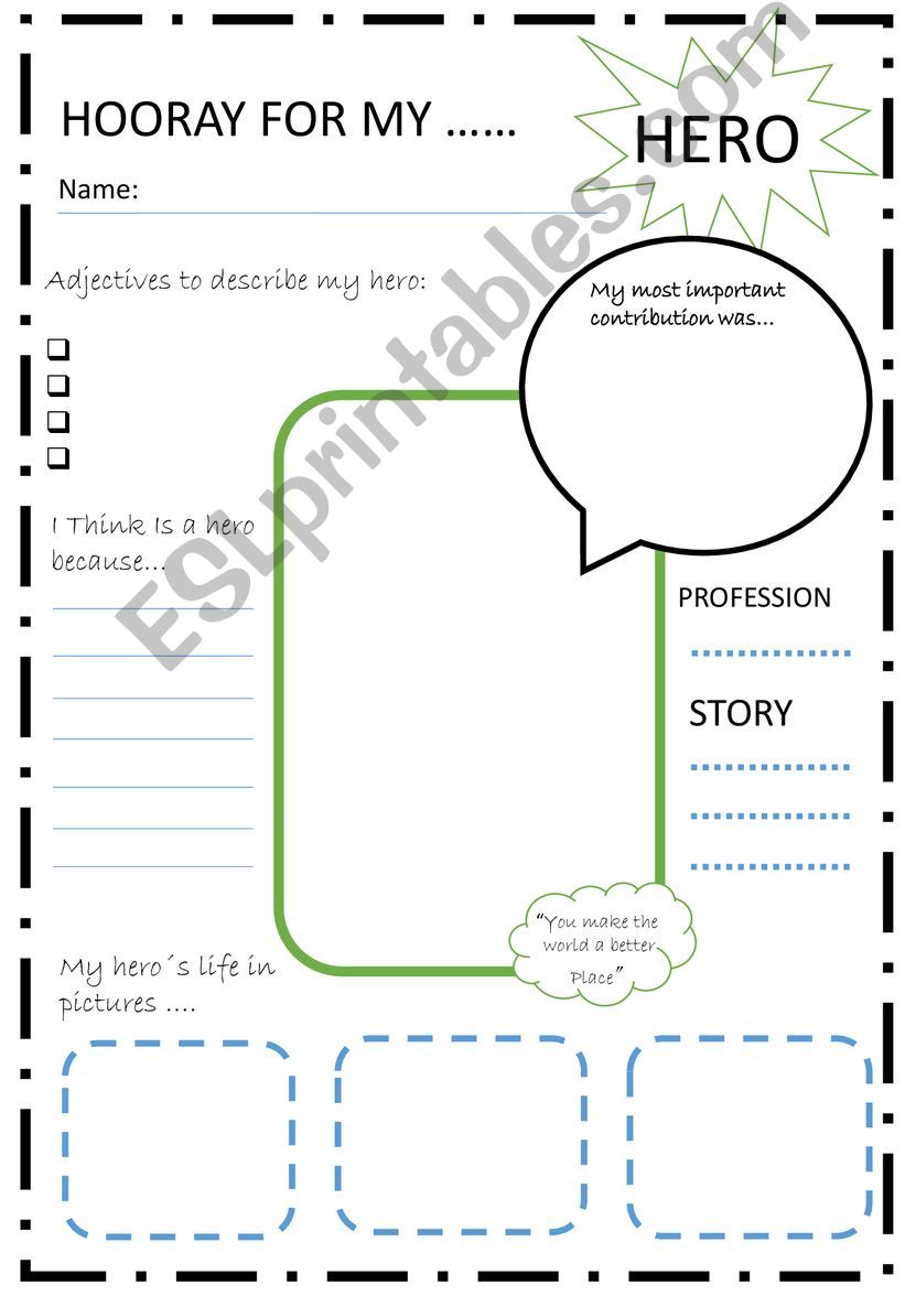 My hero  powerpoint