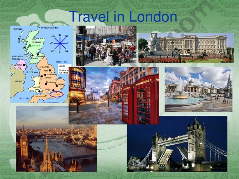 Travel in London powerpoint