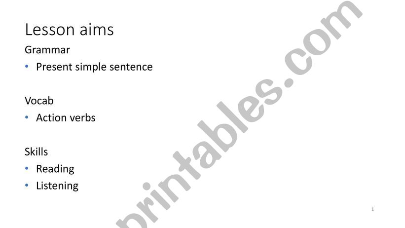 present simple powerpoint