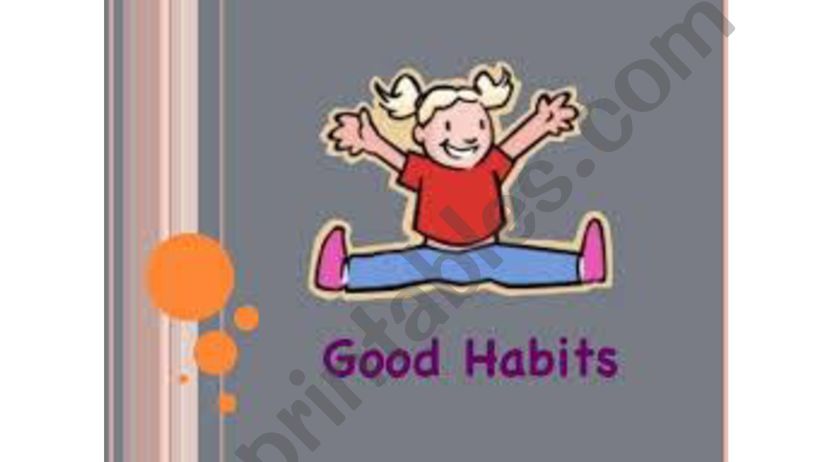 Healthy habbits powerpoint