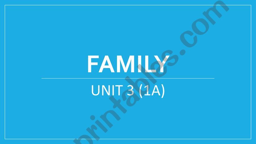 Family  powerpoint
