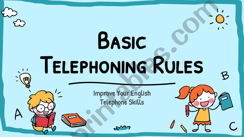 Basic Telephoning Skills powerpoint