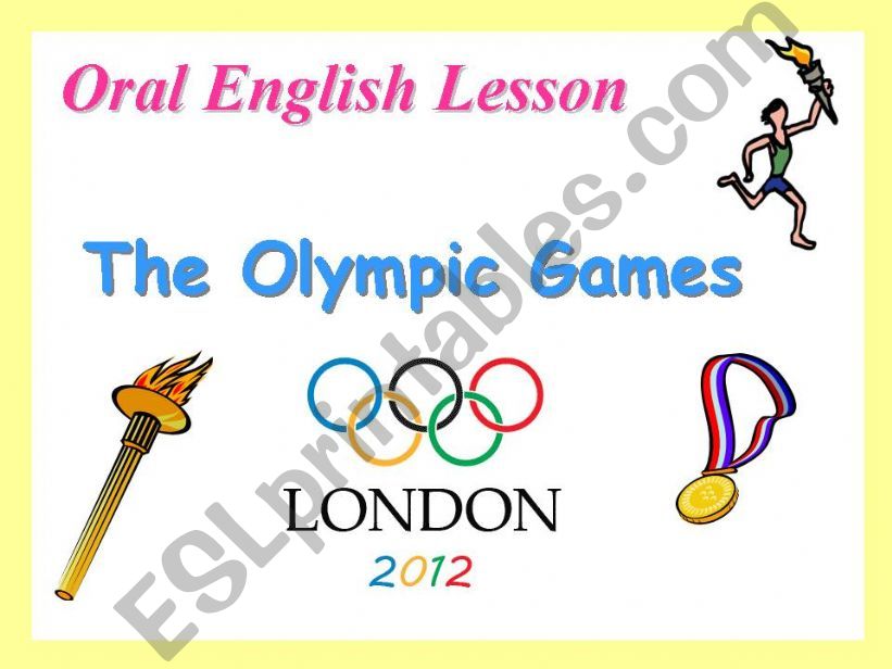 Oral English Lesson: Olympic Games and related Vocabulary