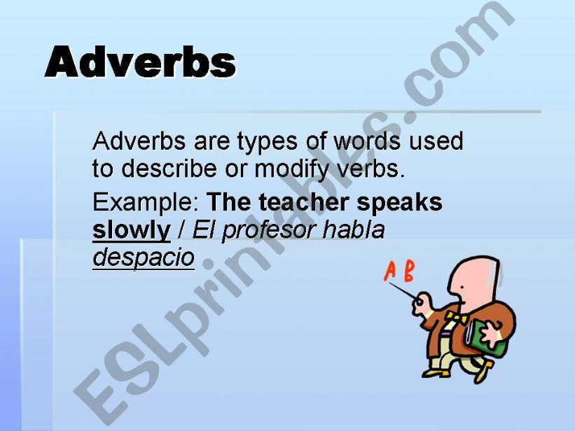 Types of Adverbs powerpoint