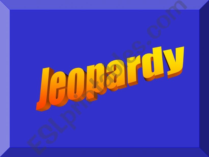 Jeopardy Trivia Game powerpoint