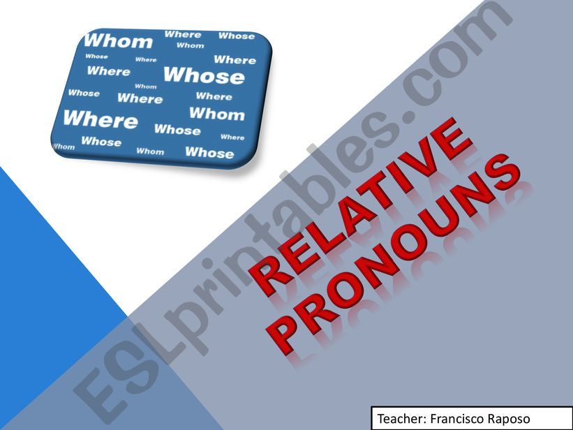 Relative Pronouns powerpoint