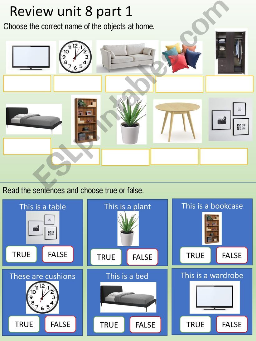 Bright ideas 1 - Unit 8 objects at home