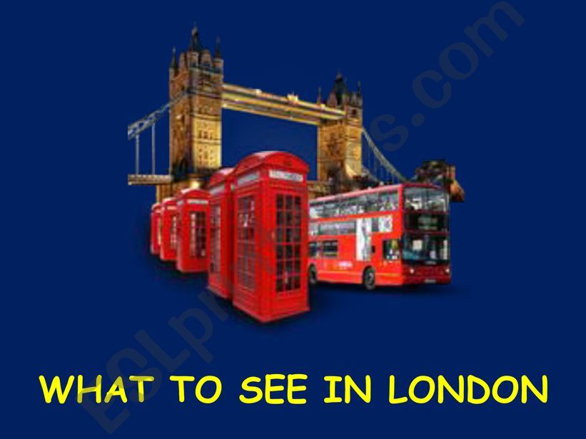 FAMOUS SPOTS IN LONDON powerpoint
