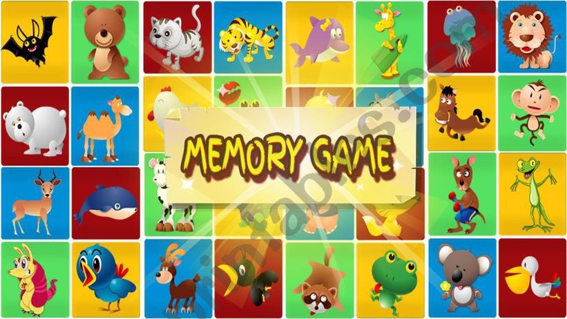 Zoo  Memory Game  powerpoint