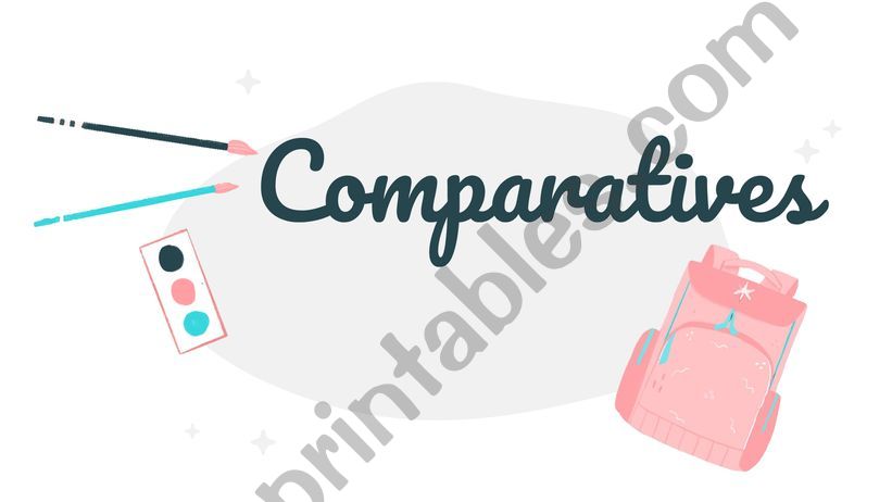 COMPARATIVE ADJECTIVES powerpoint