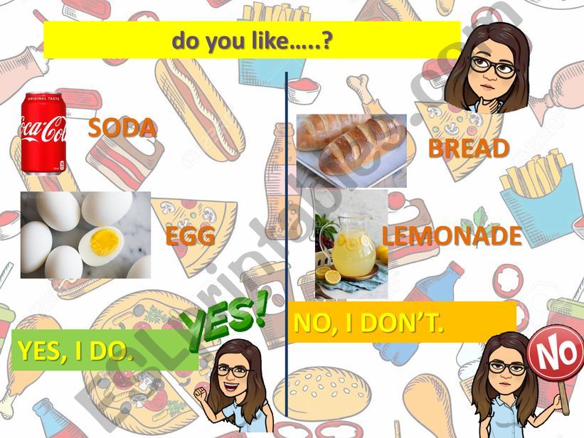 do you like...? (Food) explanation 