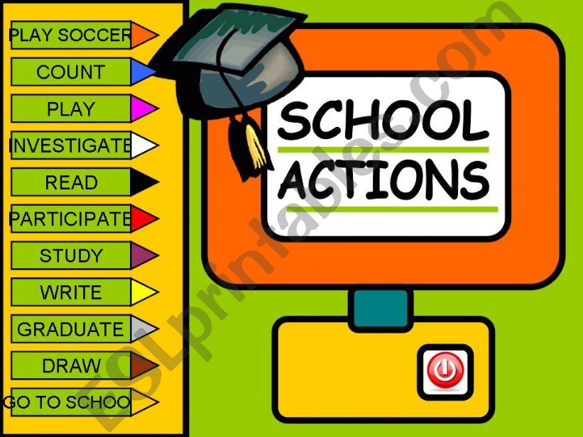 SCHOOL ACTIONS powerpoint