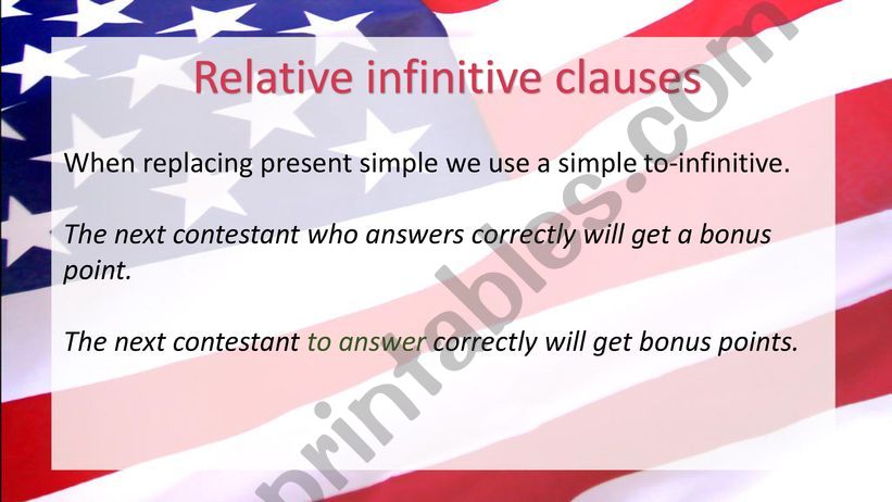 Gerund and Infinitive Clauses powerpoint