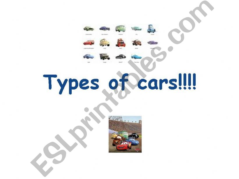 Types of cars  powerpoint