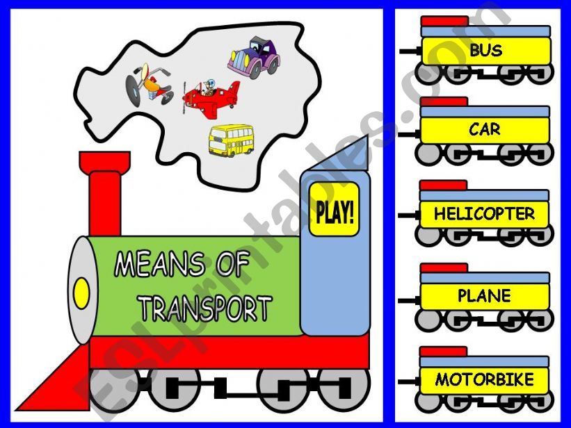 ALL ABOARD - MEANS OF TRANSPORT GAME