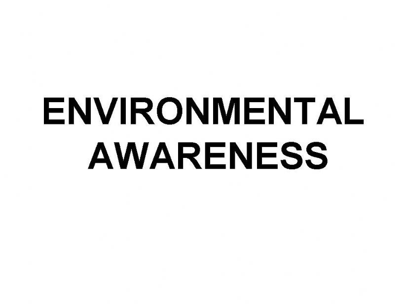 environmental awarness powerpoint