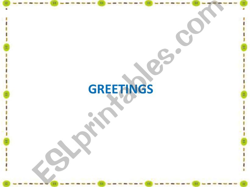 Greeting powerpoint