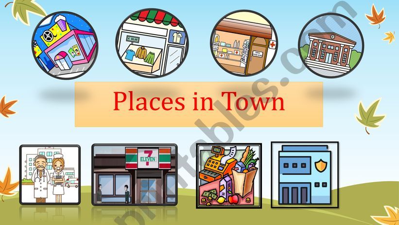 Places in Town powerpoint