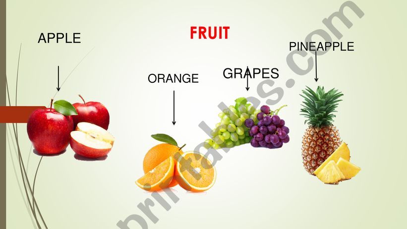 FRUIT powerpoint