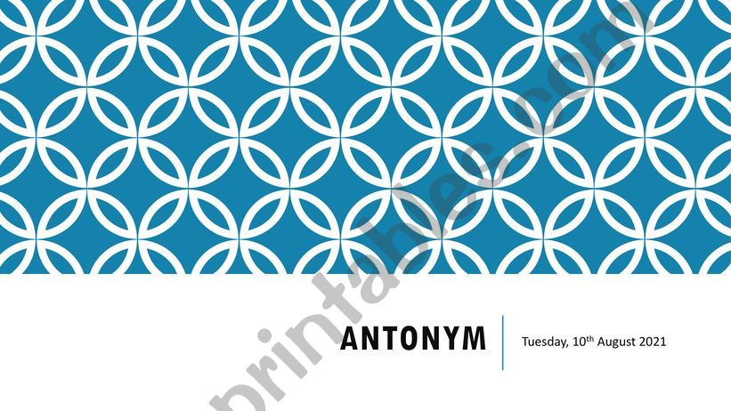 antonym powerpoint