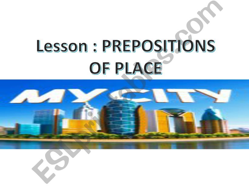 Prepositions of Place powerpoint