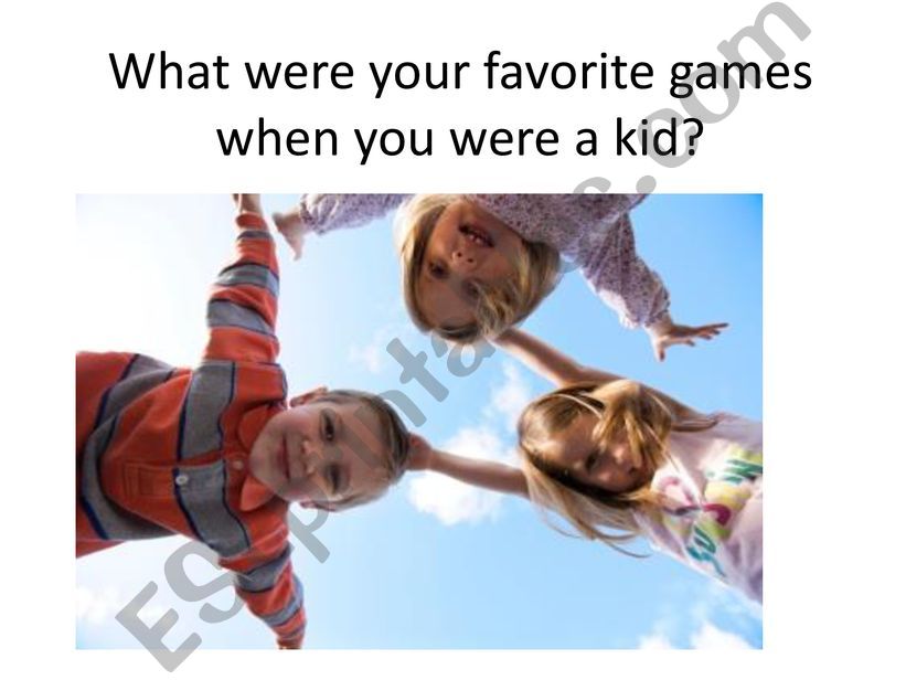 Childhood games and Used to powerpoint
