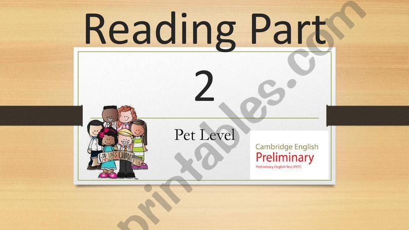 Reading Part 2  powerpoint