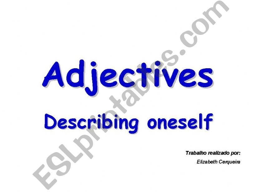 adjectives part 1 powerpoint