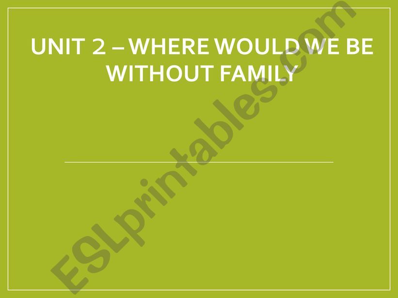 family types powerpoint