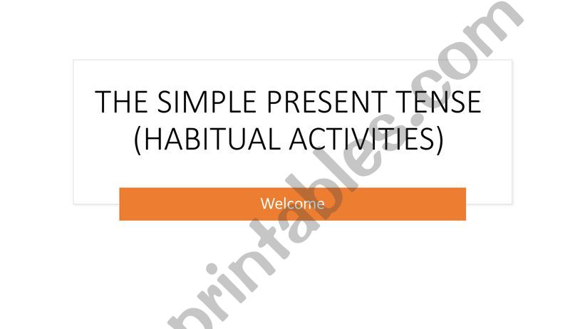 present simple powerpoint