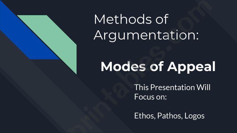Debate Unit:PPT_Modes of Appeal
