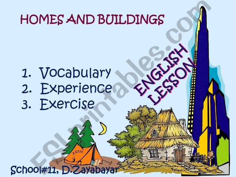 Homes and buildings powerpoint
