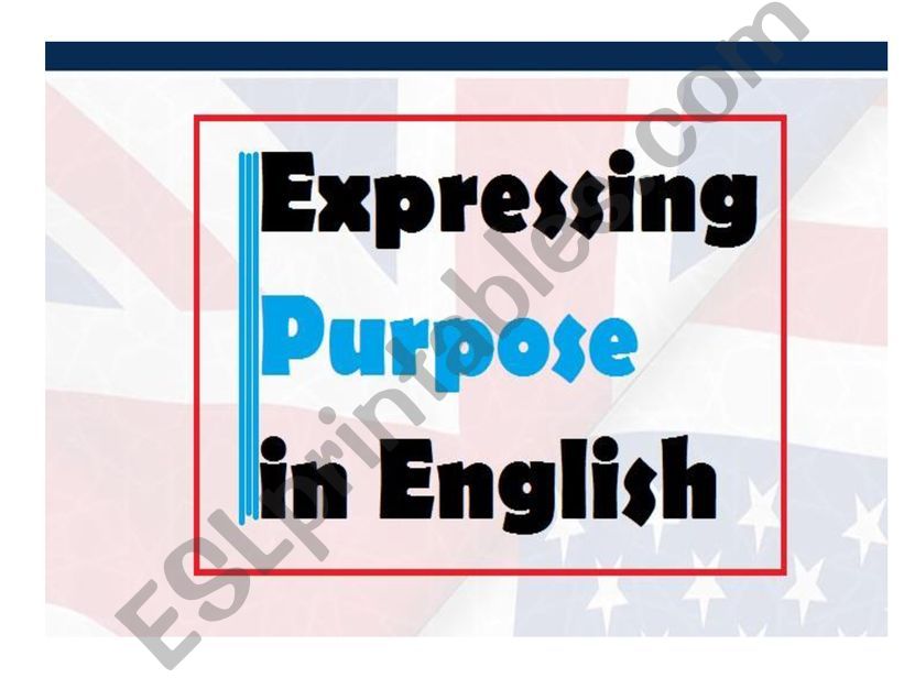bac expressing purpose powerpoint