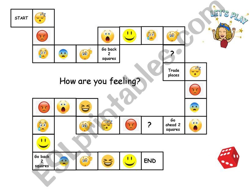 Feelings board game powerpoint