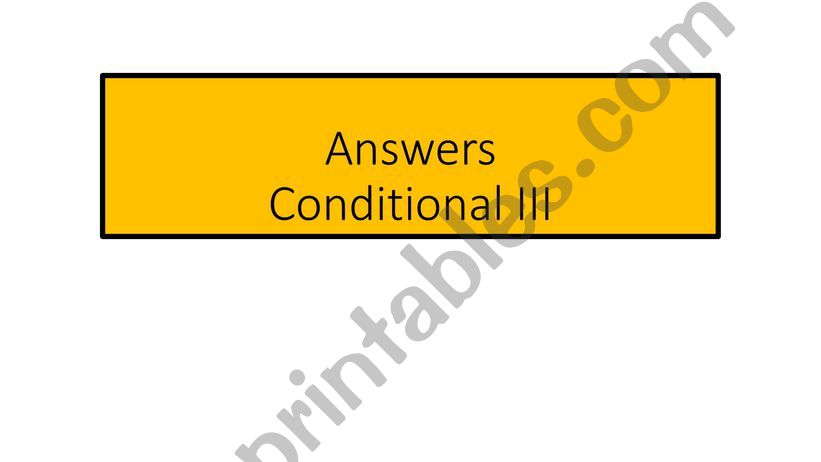 conditional type 3 powerpoint