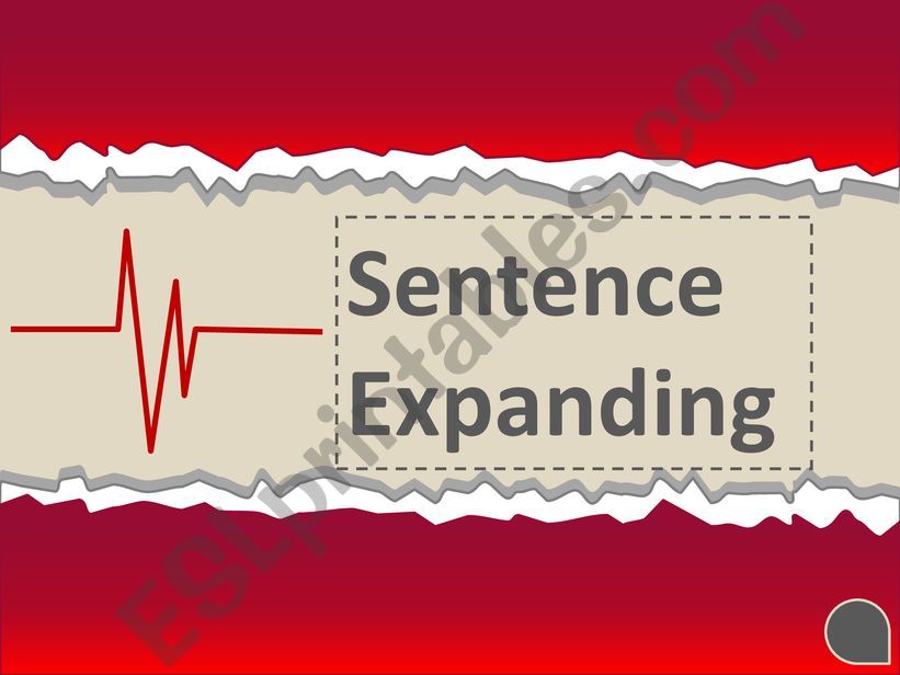 ESL English PowerPoints Expand Sentence