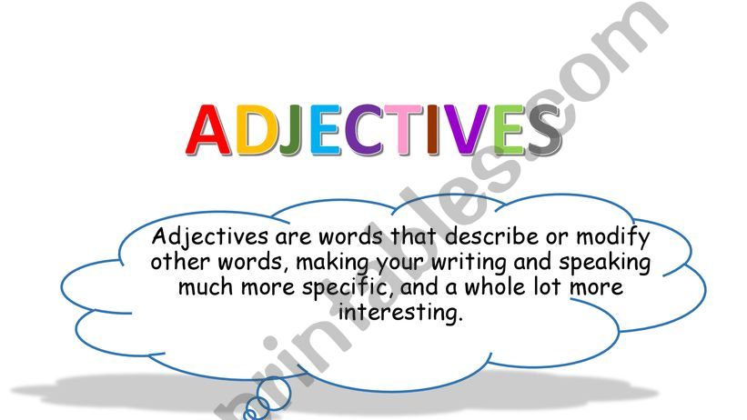 Adjectives powerpoint