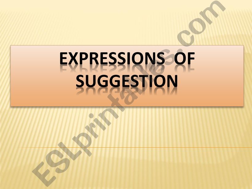expressing suggestion powerpoint
