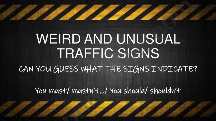 Weird and Unusual traffic signs