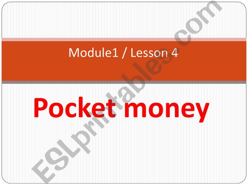 pocket money ppt  powerpoint