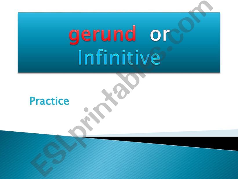 gerund or infinitive powerpoint