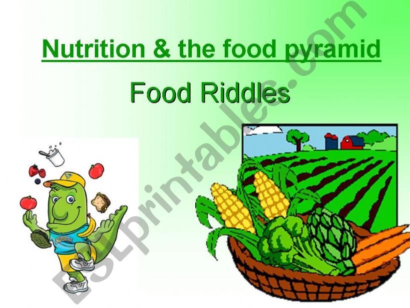 Nutrition & the food pyramid    