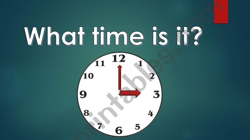 What time is it? powerpoint