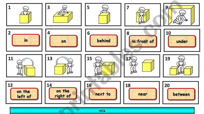 pelmanism - prepositions powerpoint