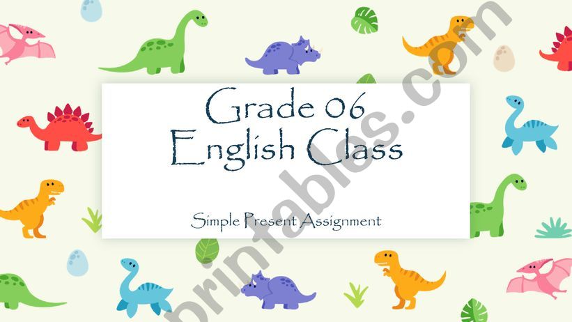 Simple Present Tense powerpoint