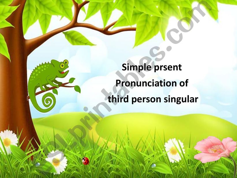 SIMPLE PRESENT : PRONUNCIATION OF THIRD PERSON SINGULAR