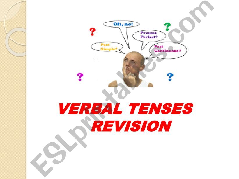 VERBAL TENSE REVISION powerpoint